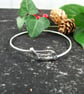 Sterling Silver Bangle with Adjustable fit up to 19.5cms - Image 6