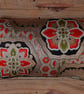 Silk Brocade Cushion Japanese Kimono Obi Golden Cherry Blossom