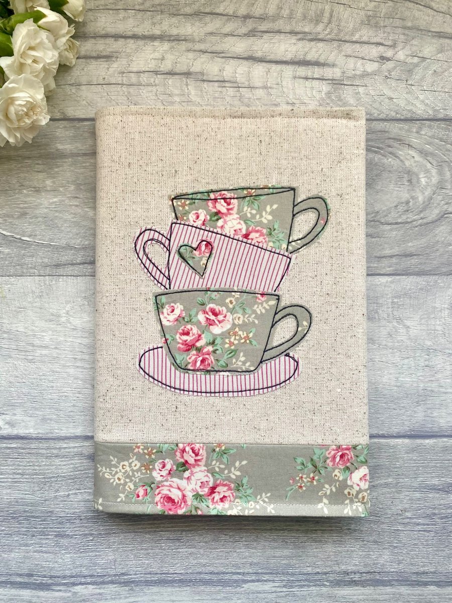A5 notebook with a reusable fabric cover