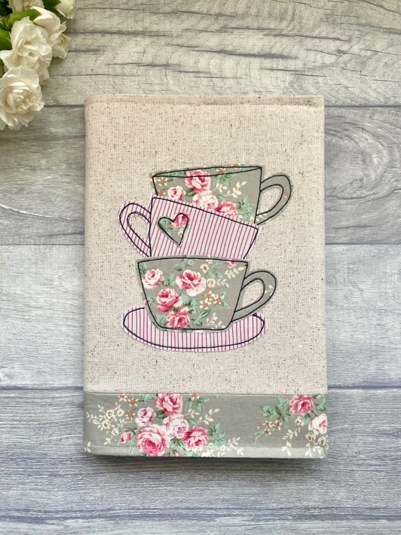 A5 notebook with a reusable fabric cover