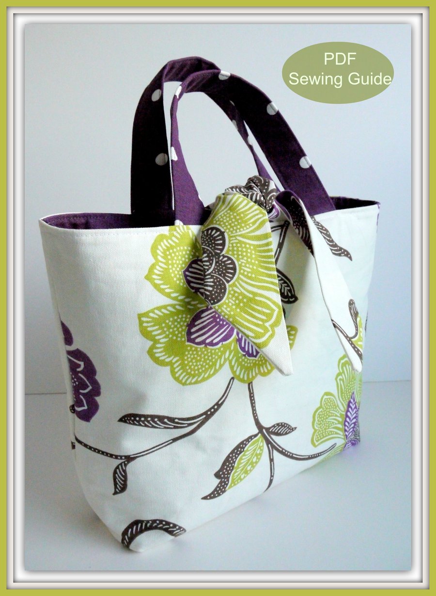 PDF Reversible Tied Tote Bag by Lillyblossom