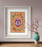 Ladybird Art Print: Folk-Art Botanical Insect Wall  (physical print) - Image 2