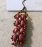 Brickwork-pattern bead earrings (customisable) - Image 1
