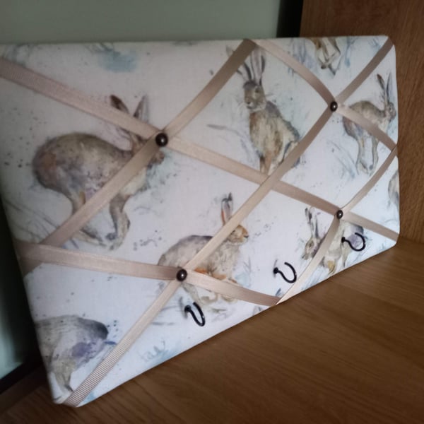 Hare Fabric Noticeboard - Small 40 cm x 23 cm