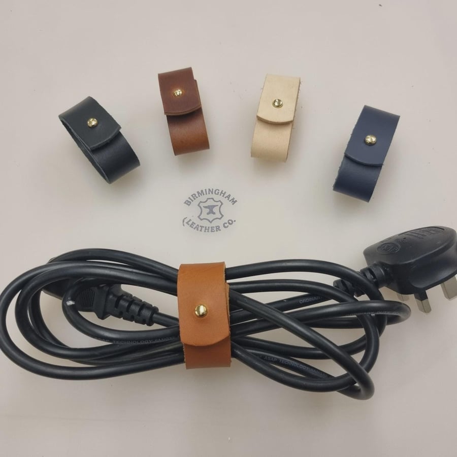 Genuine Leather Hand Made XL Cable Tidy's