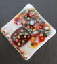 Handmade Fused Glass 'Vase of Flowers' Brooch - Image 4