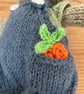 Hand knitted Rabbit in Dungarees - Image 4