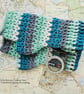Colourful Fingerless Mitts, Crochet Wrist Warmer Gloves, Fairytale Fantasy