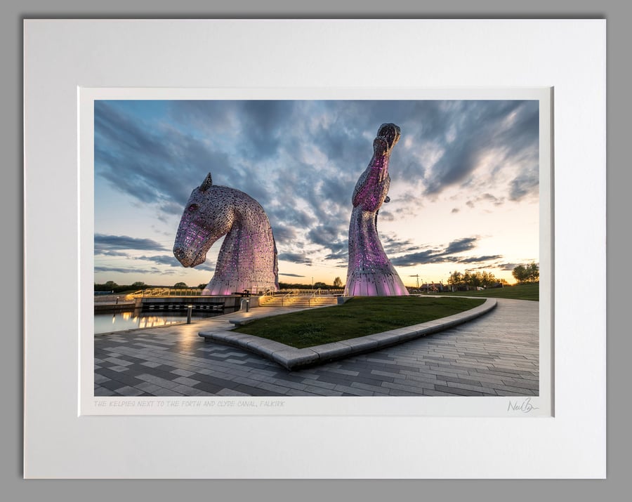 The Kelpies Falkirk Scotland - A3 (50x40cm) Unframed Print