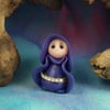 Spring Sale ... Tiny Garden Gnome 'Shye' OOAK Sculpt by Ann Galvin