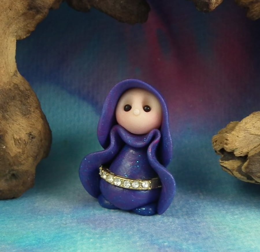 Spring Sale ... Tiny Garden Gnome 'Shye' OOAK Sculpt by Ann Galvin