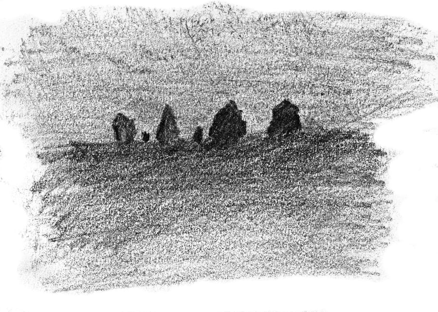 Standing Stones 1 - open edition digital print from original drawing