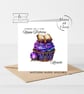 Witchy Cupcake Happy Birthday Card