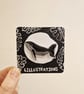 Whale Lino Printed Pin Badge