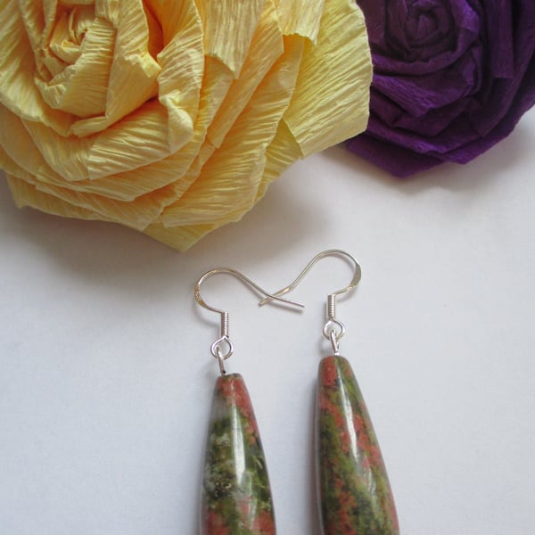 Whoa La La Amazing Elegant Real Natural Stone Colors Glamorous Waterop Earrings