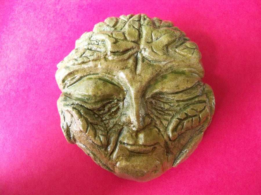 Green Man Dreaming - carving