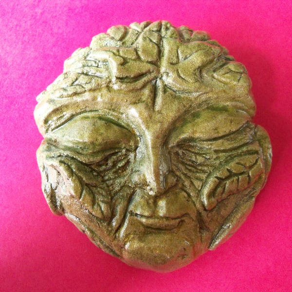 Green Man Dreaming - carving