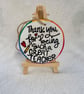 Thank You for Being Such a Great Teacher - Hand Painted Wood Slice Ornament - Te