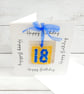 18th Birthday Card; Fused Glass 18 Birthday Keepsake - Image 4