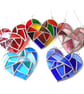 Fat Patchwork Heart Suncatcher Rainbow Stained Glass Handmade  - Image 8