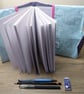 A5 hedgehog fabric sketchbook or notebook cover with sketchbook  - Image 4