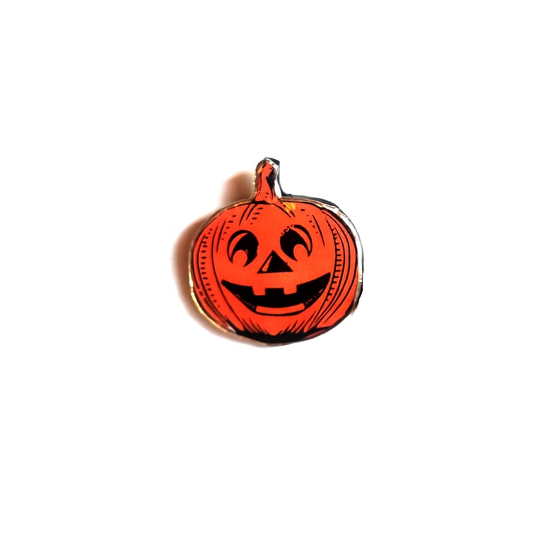 Super Statement Pumpkin Orange Autumn Brooch by EllyMental