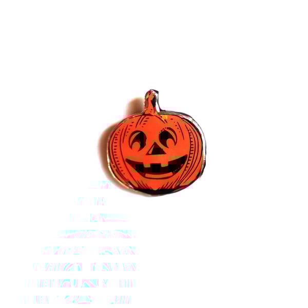 Super Statement Pumpkin Orange Autumn Brooch by EllyMental