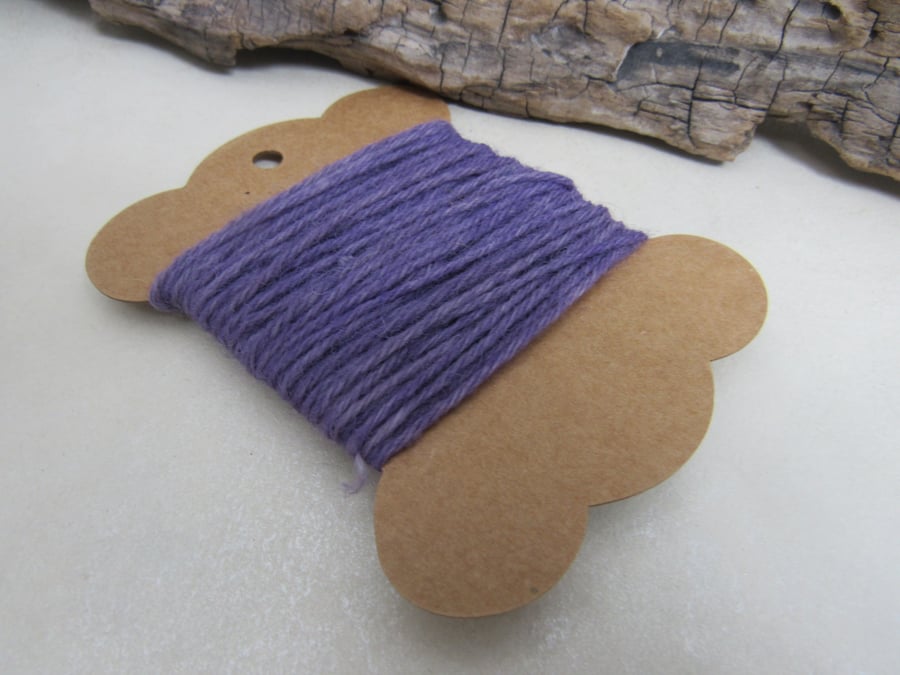 Hand Dyed Natural Alkanet Lilac Dye Pure Wool Tapestry Thread