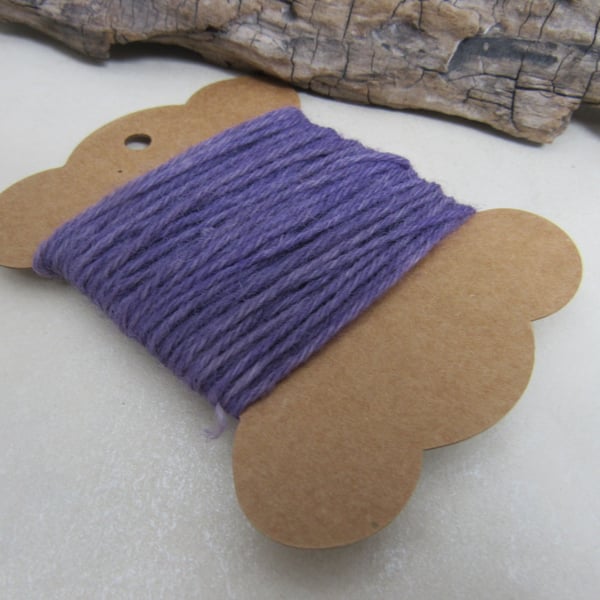 Hand Dyed Natural Alkanet Lilac Dye Pure Wool Tapestry Thread