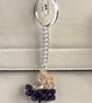 Swarovski Heart Amethyst & Golden Handbag Charm  - Image 6