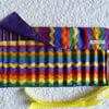 Two Rainbow Crochet Hook Cases. Custom Order for Doreen Only.