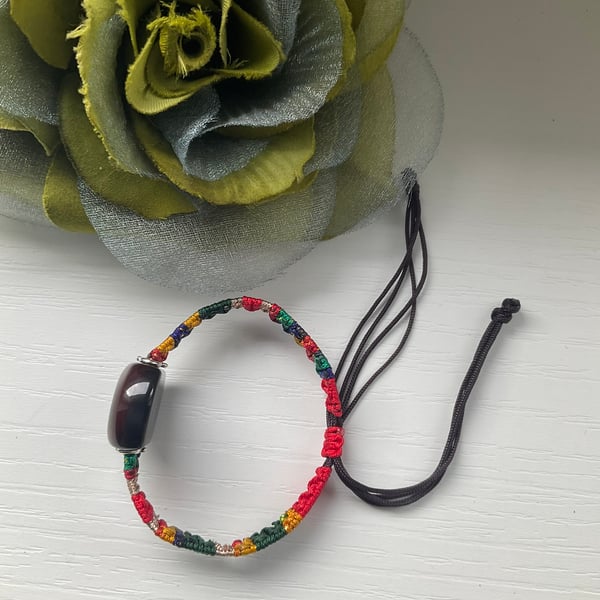 Handmade Natural Agate Chunky Women's Bracelet Boho Statement jewellery