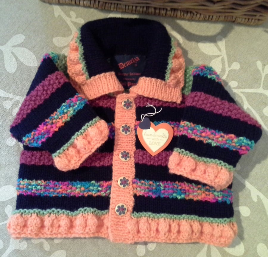 Navy Blue  Baby Girl's Jacket  6 - 12 months size