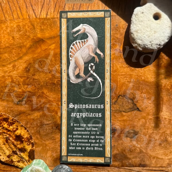SPINOSAURUS BOOKMARK - Dinosaur - Medieval-themed prehistory 