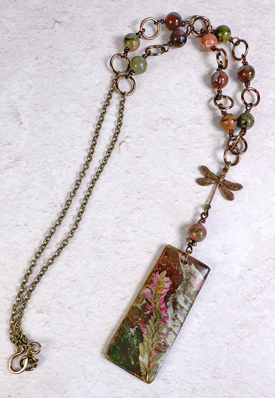 Heather Botanical Pendant