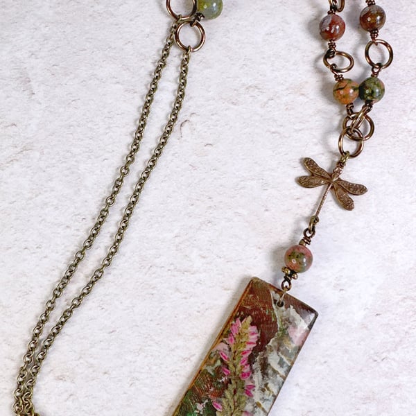 Heather Botanical Pendant