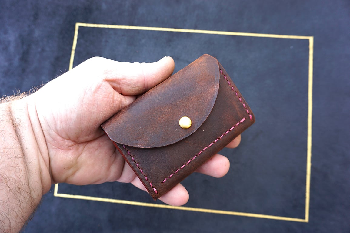 Unique Wallet Card Holder With Coin Wallet Bank Note Wallet Handmade 