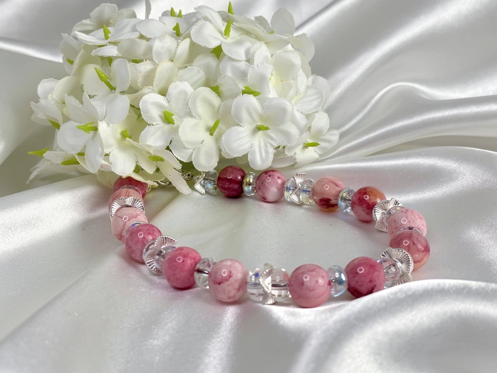 Pink Persian Agate Bracelet