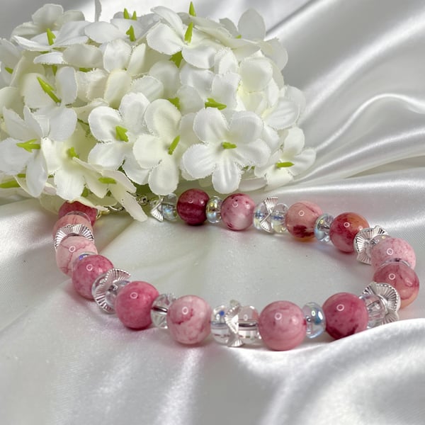 Pink Persian Agate Bracelet