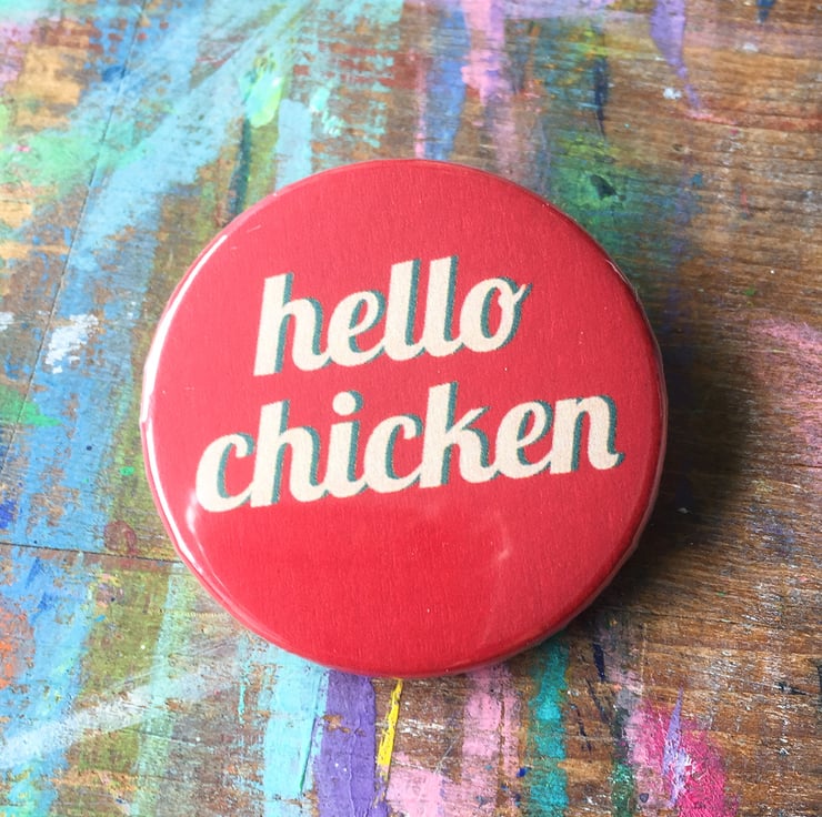 Fun quirky word badges by Jo Brown choose 1 fro... - Folksy
