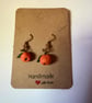 Rustic pumpkin earrings  - Image 4