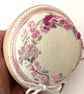 Pincushion, hand embroidered cupcake style pin cushion in pinks by Bearlescent  - Image 3