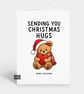 Funny Christmas Card - Cute Bear Hugs