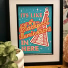 It’s Like Blackpool Illuminations in Here! A4 Art Print 