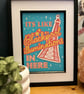 It’s Like Blackpool Illuminations in Here! A4 Art Print 