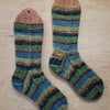 Hand knitted socks, MEDIUM, size 5-7