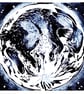 'Blue Moon Rabbit' Lino Print - Image 1