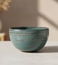 Hand-Thrown Coastal Blue Ceramic Bowl - Image 3