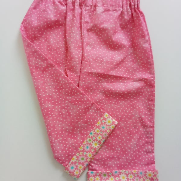 Trousers, 9-12 months, Summer Trousers, girls, Cotton Trousers, Summer clothes