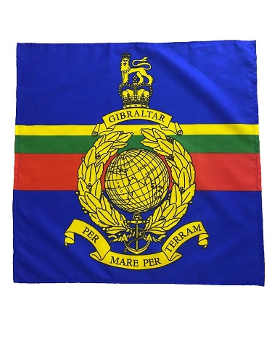 23" x 23" (59 x 59 cm) Royal Marines British Navy Naval Flag Bandana Head Scarf